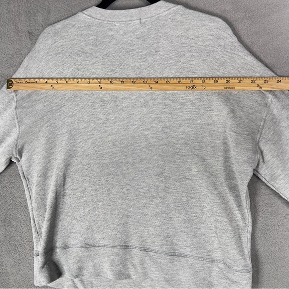Perfectwhitetee Tyler French Terry Sweatshirt Women's Small Heather Gray Relaxed - Picture 11 of 12